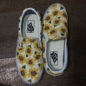 Sunflower slip on vans